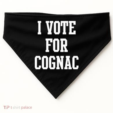 I Vote for Cognac USA-Made Doggie Bandana