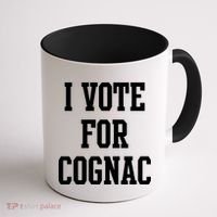 I Vote for Cognac Coffee Mug thumb 1