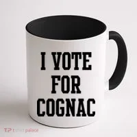 I Vote for Cognac Coffee Mug thumb 1
