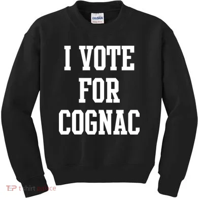 I Vote for Cognac Kids Sweatshirt