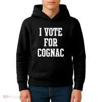 I Vote for Cognac Kids Hoodie thumb 4