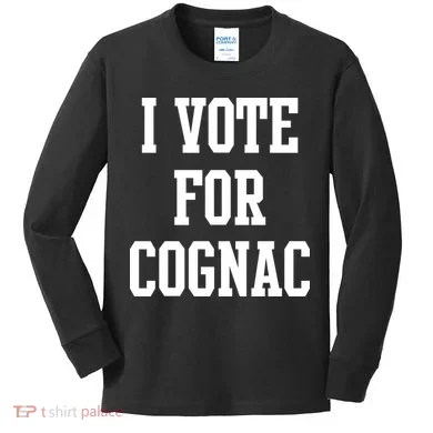 I Vote for Cognac Kids Long Sleeve Shirt