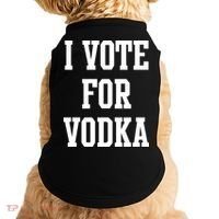 I Vote For Vodka Doggie Tank thumb 0