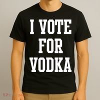 I Vote For Vodka T-Shirt thumb 3
