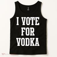 I Vote For Vodka Tank Top thumb 2