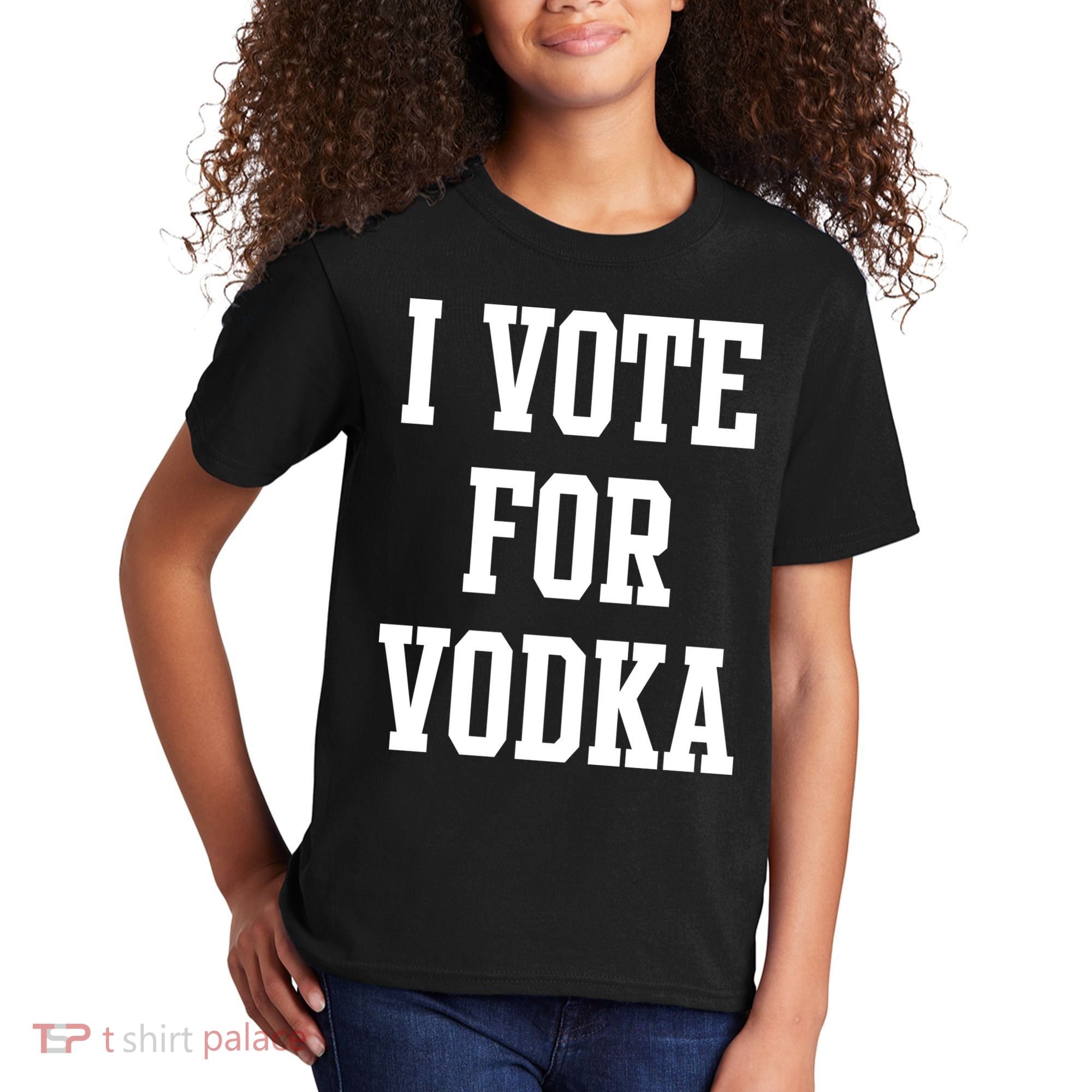 I Vote For Vodka Kids T-Shirt