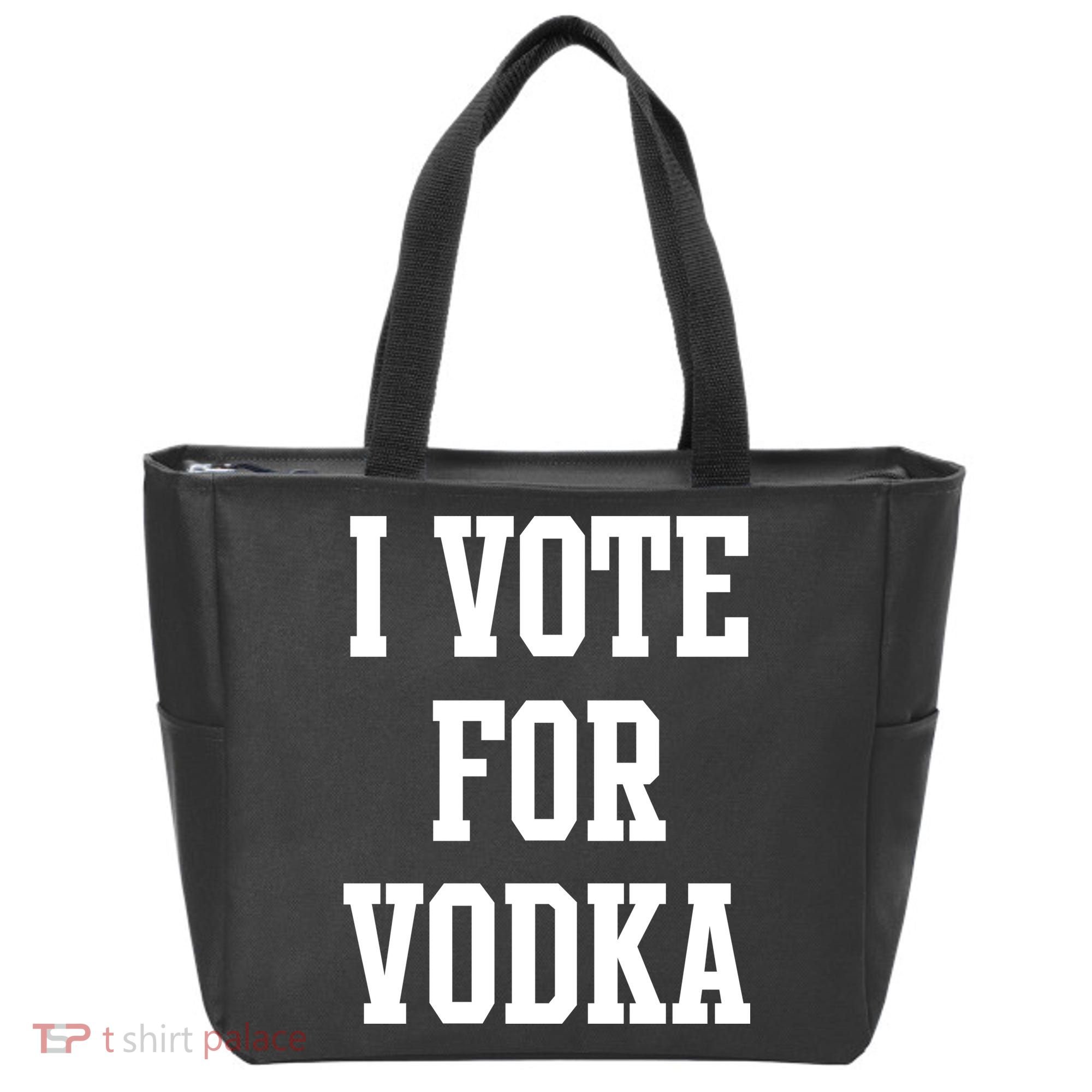 I Vote For Vodka Tote Bag
