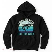 I Wait All Year For This Week Shark Hoodie thumb 0