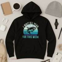 I Wait All Year For This Week Shark Hoodie thumb 3