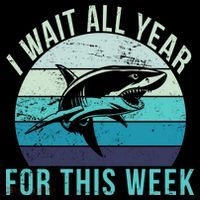I Wait All Year For This Week Shark Sweatshirt thumb 3