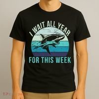 I Wait All Year For This Week Shark T-Shirt thumb 3