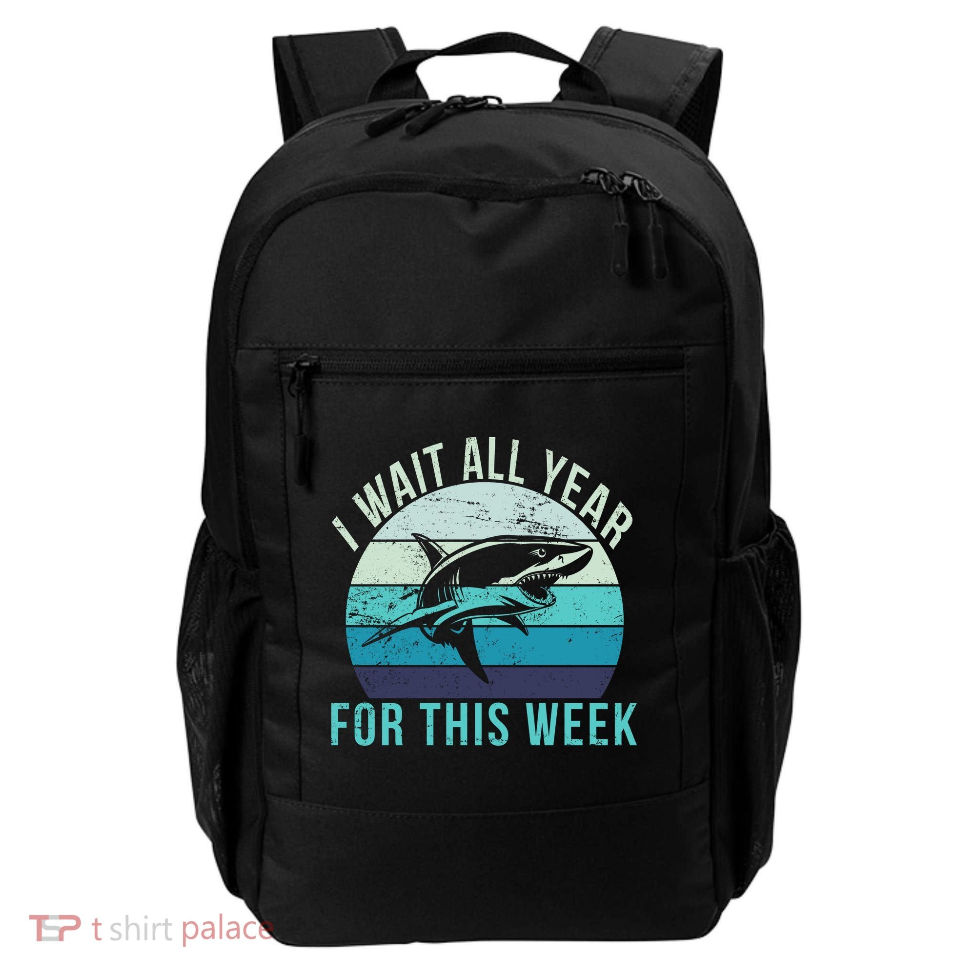 I Wait All Year For This Week Shark Backpack