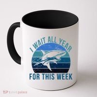 I Wait All Year For This Week Shark Coffee Mug thumb 0