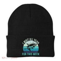 I Wait All Year For This Week Shark Beanie thumb 0