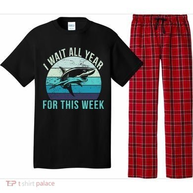 I Wait All Year For This Week Shark Pajama Set