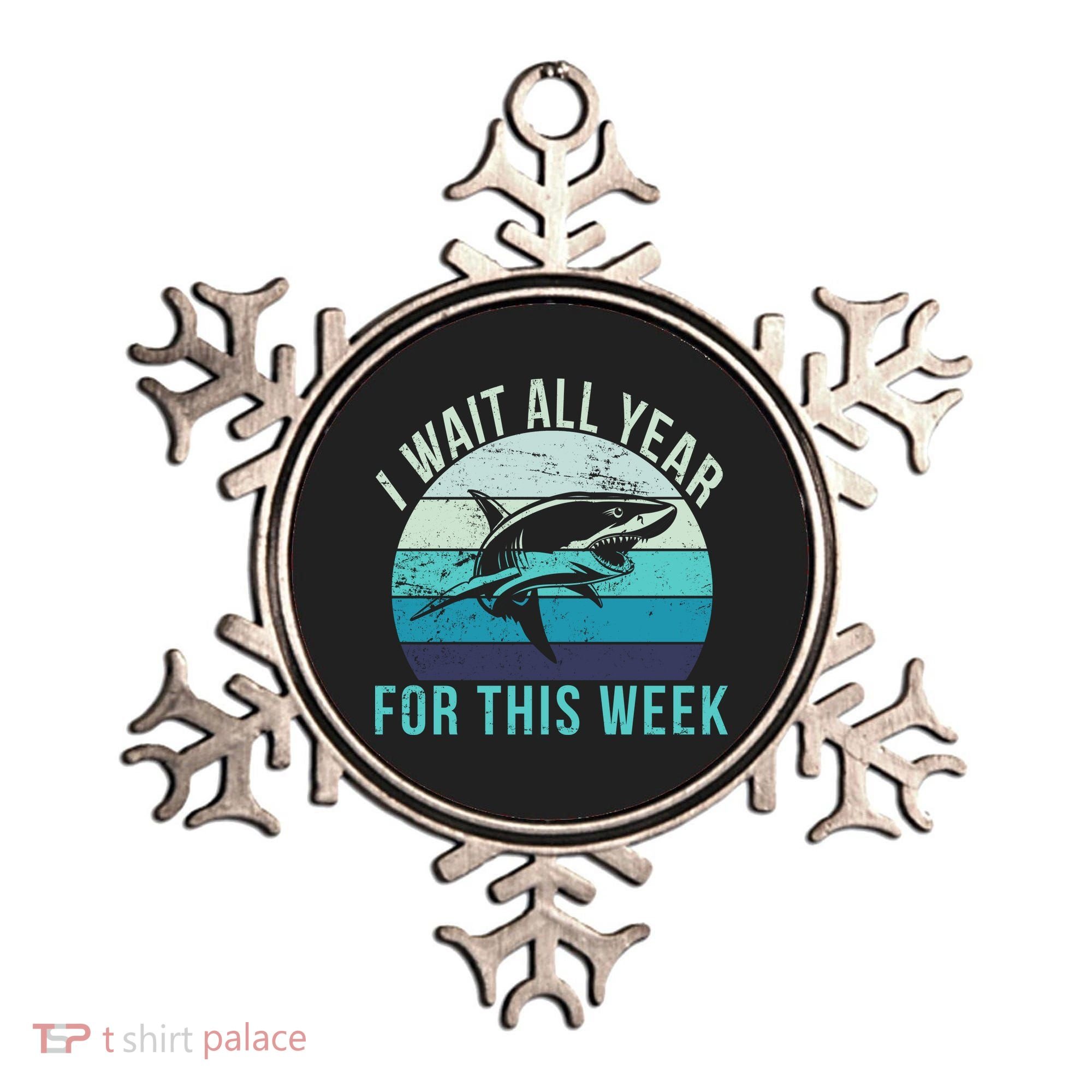 I Wait All Year For This Week Shark Ornament