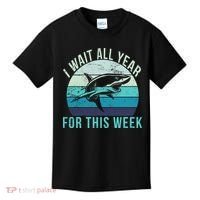I Wait All Year For This Week Shark Kids T-Shirt thumb 0