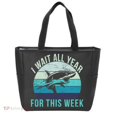 I Wait All Year For This Week Shark Tote Bag