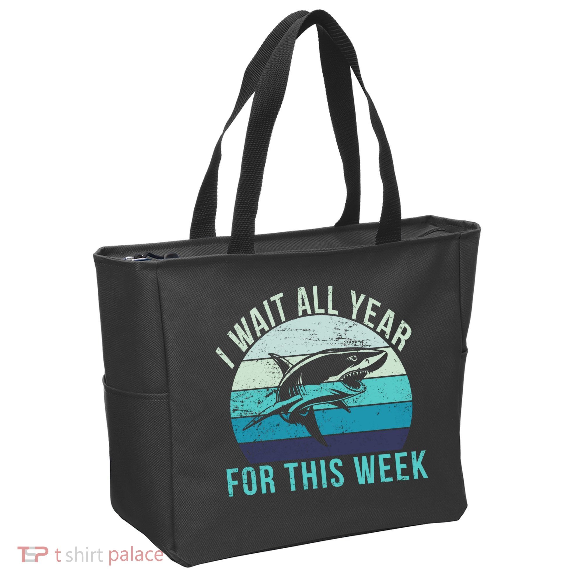I Wait All Year For This Week Shark Tote Bag