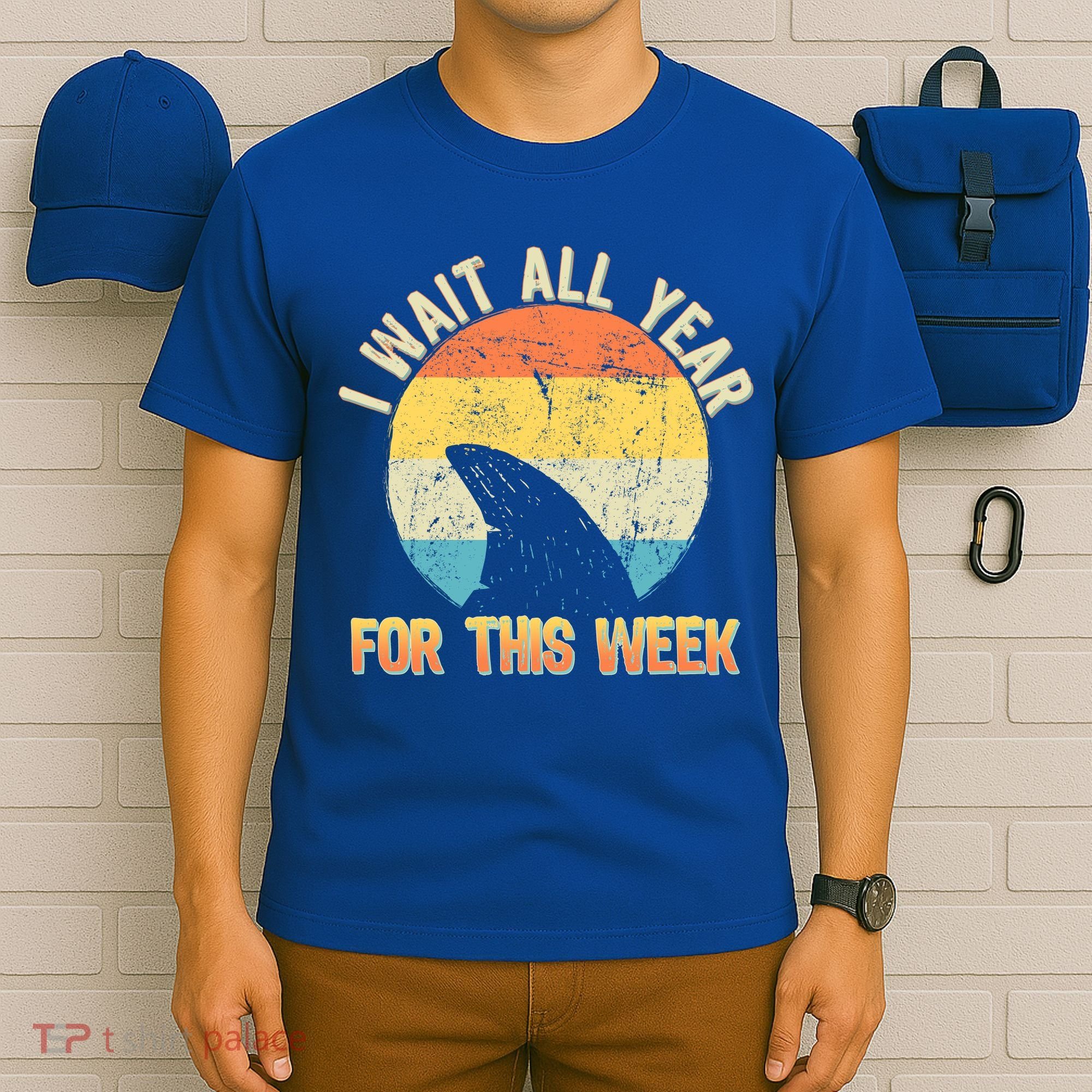 I Wait All Year For This Week Vintage Shark T-Shirt