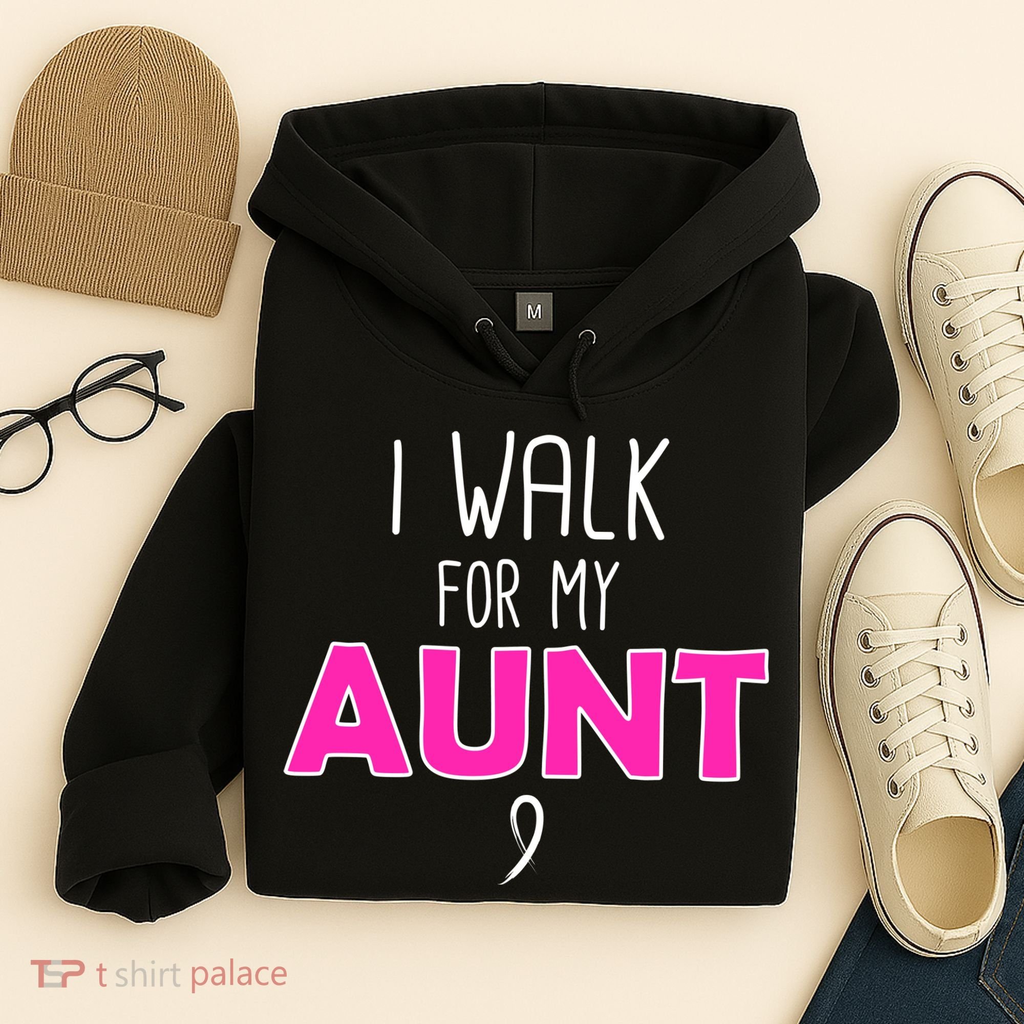 I Walk For My Aunt Breast Cancer Hoodie