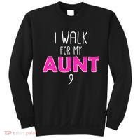 I Walk For My Aunt Breast Cancer Sweatshirt thumb 0