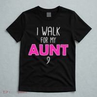 I Walk For My Aunt Breast Cancer T-Shirt thumb 5