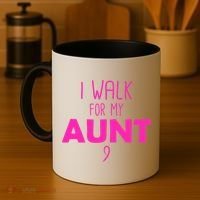 I Walk For My Aunt Breast Cancer Coffee Mug thumb 4