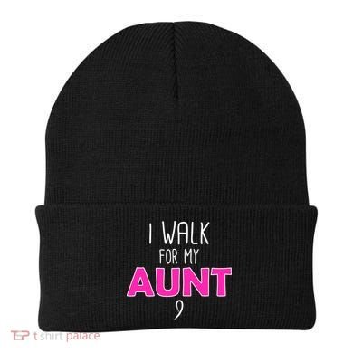 I Walk For My Aunt Breast Cancer Beanie