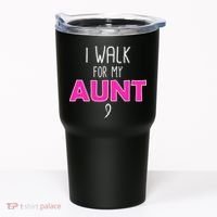 I Walk For My Aunt Breast Cancer Tumbler thumb 0