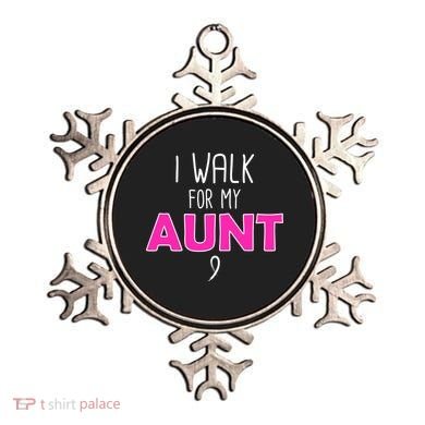 I Walk For My Aunt Breast Cancer Ornament