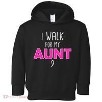 I Walk For My Aunt Breast Cancer Toddler Hoodie thumb 0