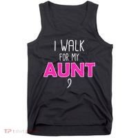 I Walk For My Aunt Breast Cancer Tank Top thumb 0