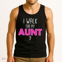 I Walk For My Aunt Breast Cancer Tank Top thumb 3