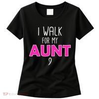I Walk For My Aunt Breast Cancer Women's T-Shirt thumb 0