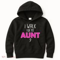 I Walk For My Aunt Breast Cancer Kids Hoodie thumb 0