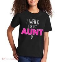 I Walk For My Aunt Breast Cancer Kids T-Shirt thumb 2