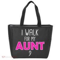 I Walk For My Aunt Breast Cancer Tote Bag thumb 0