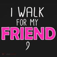 I Walk For My Friend Breast Cancer Kids Sweatshirt thumb 2
