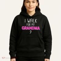 I Walk For My Grandma Breast Cancer Hoodie thumb 5