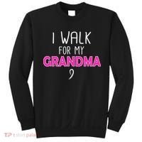 I Walk For My Grandma Breast Cancer Sweatshirt thumb 0