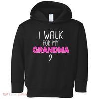 I Walk For My Grandma Breast Cancer Toddler Hoodie thumb 0
