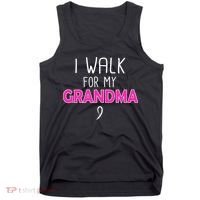 I Walk For My Grandma Breast Cancer Tank Top thumb 0
