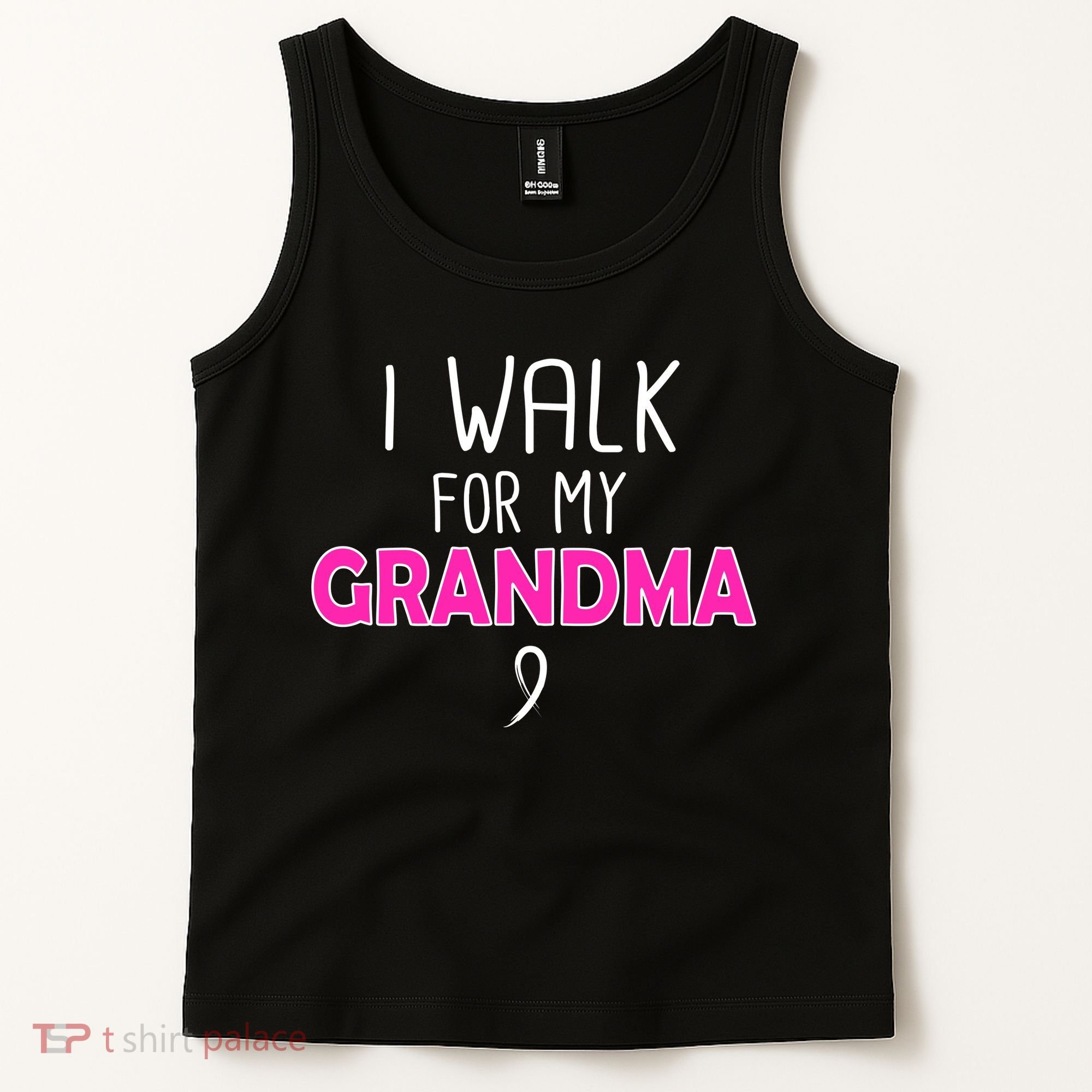 I Walk For My Grandma Breast Cancer Tank Top