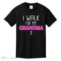 I Walk For My Grandma Breast Cancer Kids T-Shirt thumb 0
