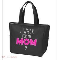 I Walk For My Mom Breast Cancer Tote Bag thumb 3