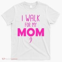 I Walk For My Mom Breast Cancer T-Shirt thumb 0