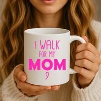 I Walk For My Mom Breast Cancer Coffee Mug thumb 3