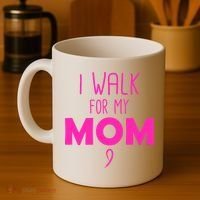 I Walk For My Mom Breast Cancer Coffee Mug thumb 4