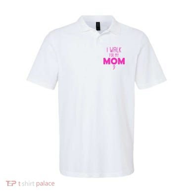 I Walk For My Mom Breast Cancer Polo